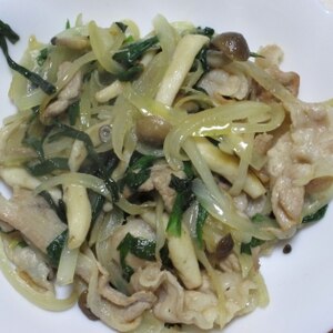 塩麹で野菜炒め